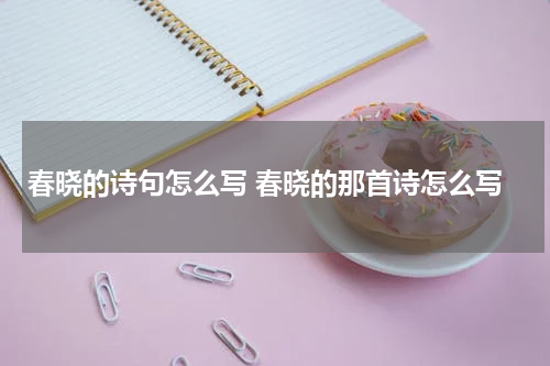 春晓的诗句怎么写 春晓的那首诗怎么写