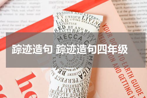 踪迹造句 踪迹造句四年级