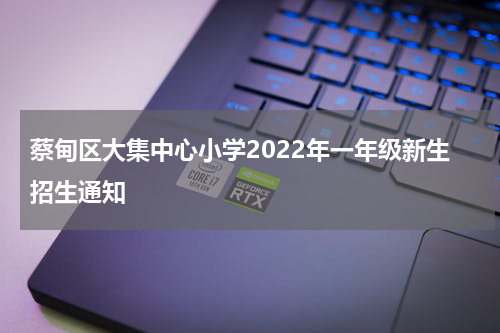 蔡甸区大集中心小学2022年一年级新生招生通知