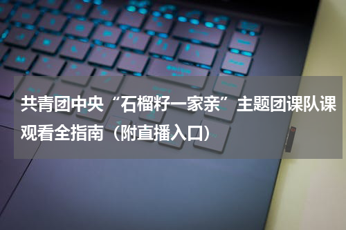 共青团中央“石榴籽一家亲”主题团课队课观看全指南（附直播入口）