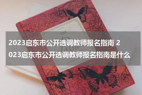 2023启东市公开选调教师报名指南 2023启东市公开选调教师报名指南是什么