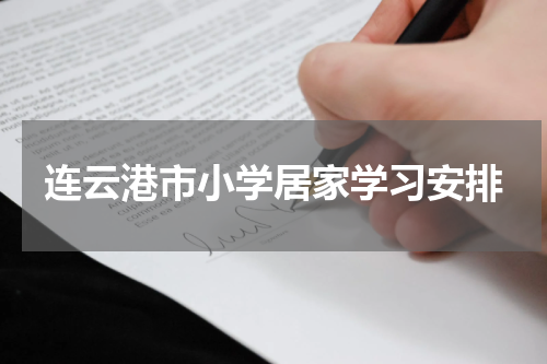 连云港市小学居家学习安排