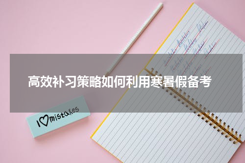  高效补习策略如何利用寒暑假备考