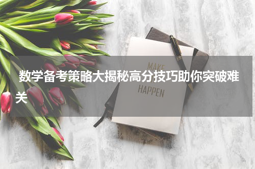  数学备考策略大揭秘高分技巧助你突破难关