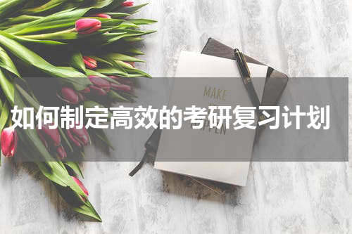  如何制定高效的考研复习计划