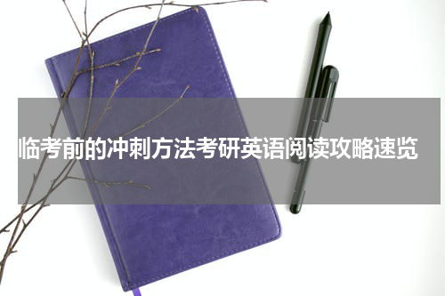  临考前的冲刺方法考研英语阅读攻略速览